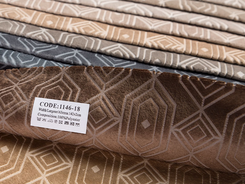 Velvet bronzing stof voor bank