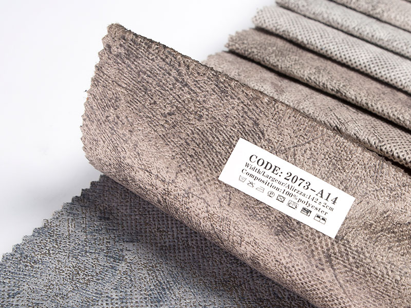 Geverfde gelamineerde fluwelen stof voor bekleding, pluche en comfortabel