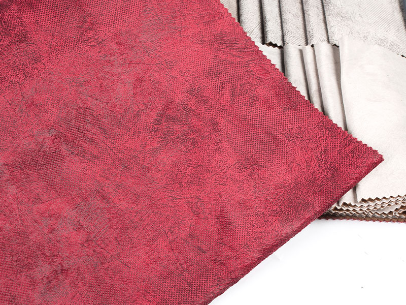 Geverfde gelamineerde fluwelen stof voor bekleding, pluche en comfortabel