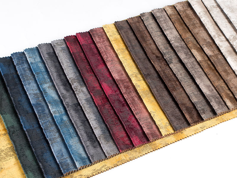 Premium kwaliteit geverfde gelamineerde fluwelen fabric, gladde en glanzende textuur