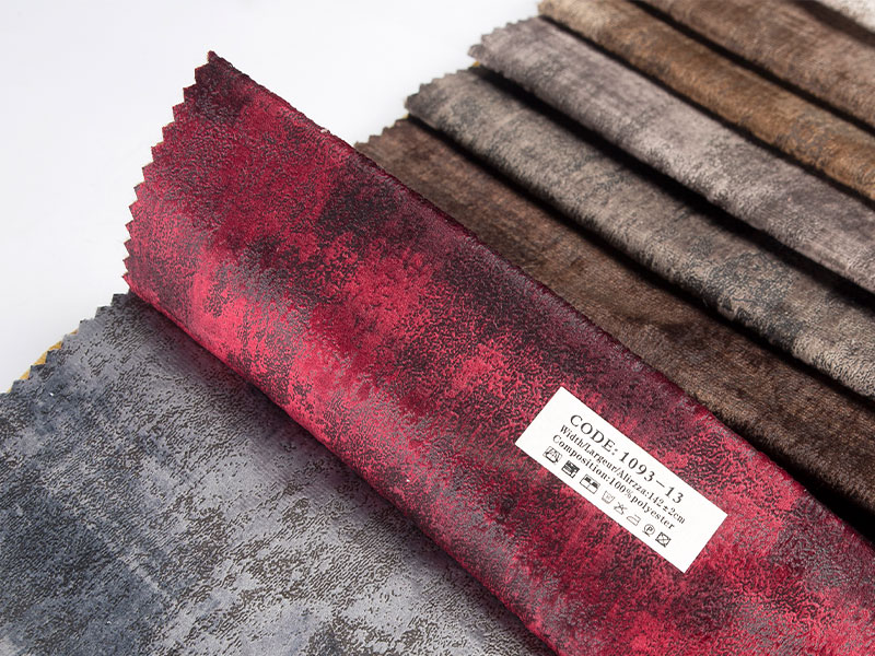 Premium kwaliteit geverfde gelamineerde fluwelen fabric, gladde en glanzende textuur