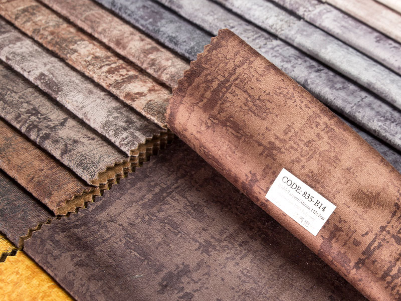 Laminated fluwelen stof van hoge kwaliteit, perfect voor bekleding en woningdecoratie