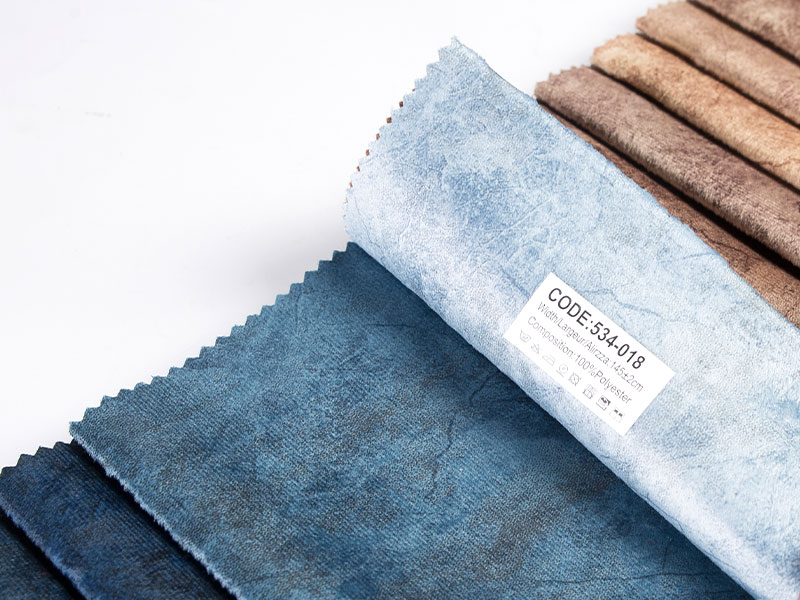 Luxe geverfde gelamineerde fluwelen stof, zacht en duurzaam, verschillende kleuren