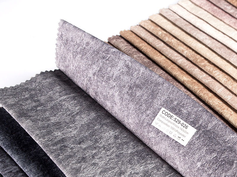 Luxe bedrukt embossing Laminatie fluweelstof voor bekleding en woondecoratie