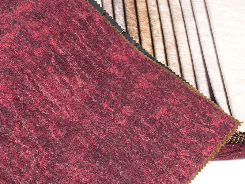 Luxe bedrukt embossing Laminatie fluweelstof voor bekleding en woondecoratie
