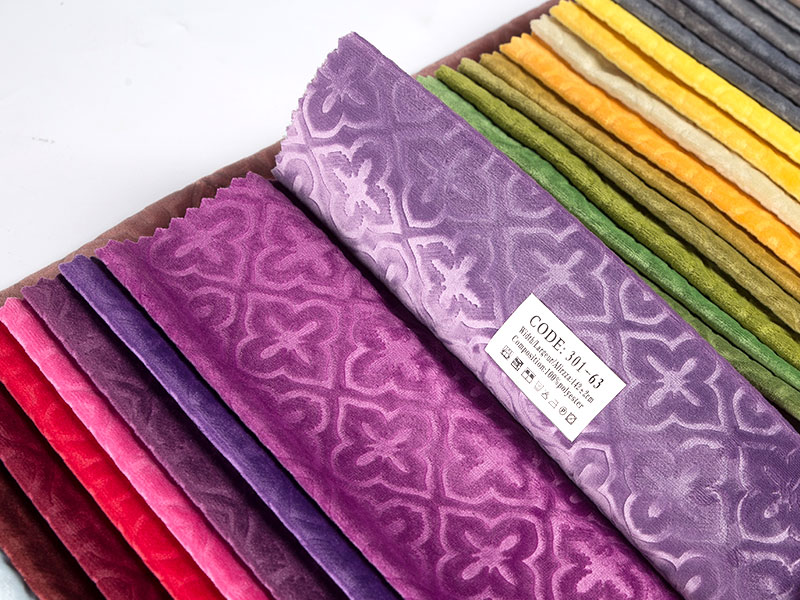 High-end geverfd reliëf fluwelen fabric voor interieurontwerp