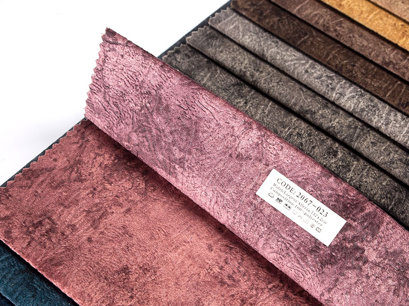 Zachte en zijdeachtige bedrukt embossing Laminatie Velvet stof - Geniet van luxe