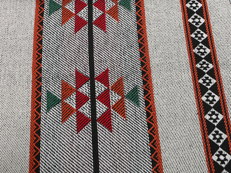 Ademend gebreide kleur geweven streeptent -stof