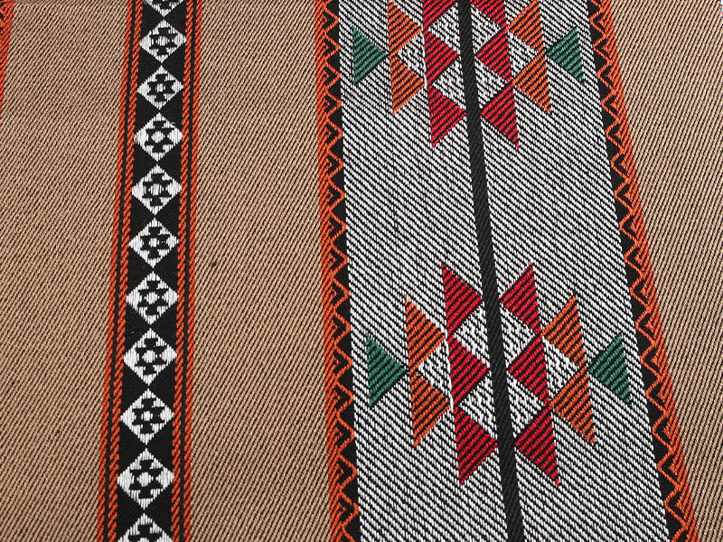 Ademend gebreide kleur geweven streeptent -stof