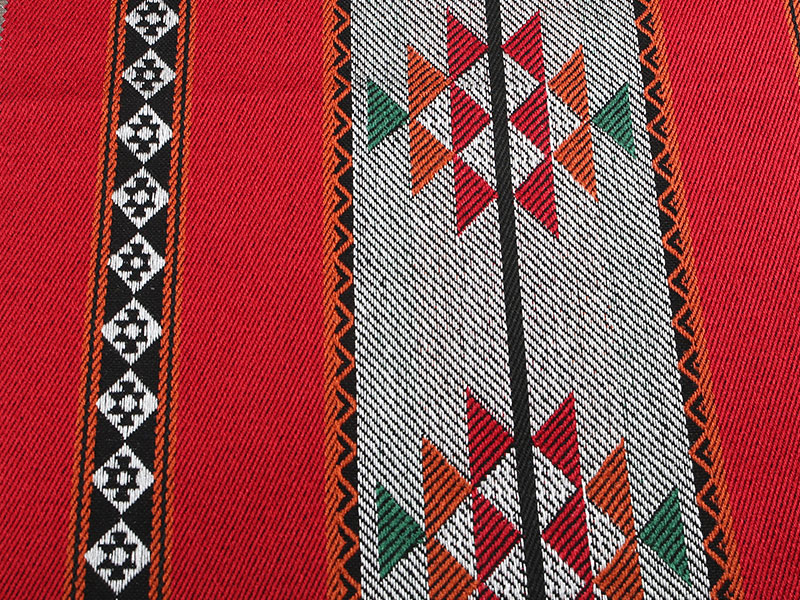 Ademend gebreide kleur geweven streeptent -stof