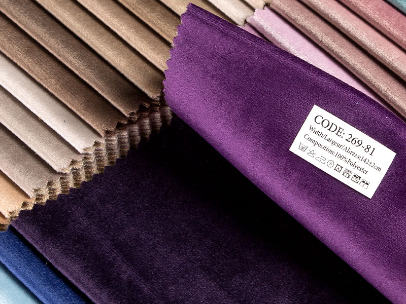 Geverfde / gelamineerde warp gebreide Holland Velvet Fleece Fabric MDN269