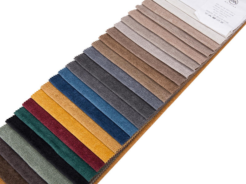 250 - 520GSM Solid Color Chenille bekleding Stof