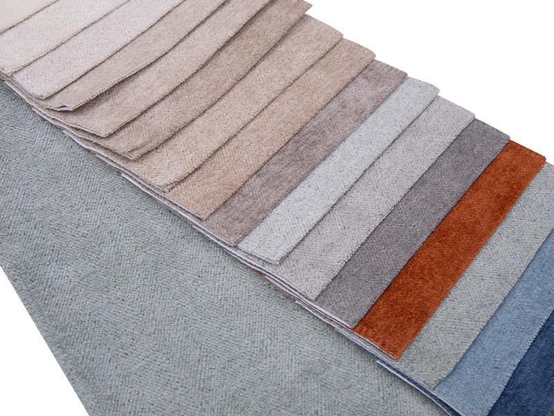 250 - 520GSM Solid Color Chenille bekleding Stof