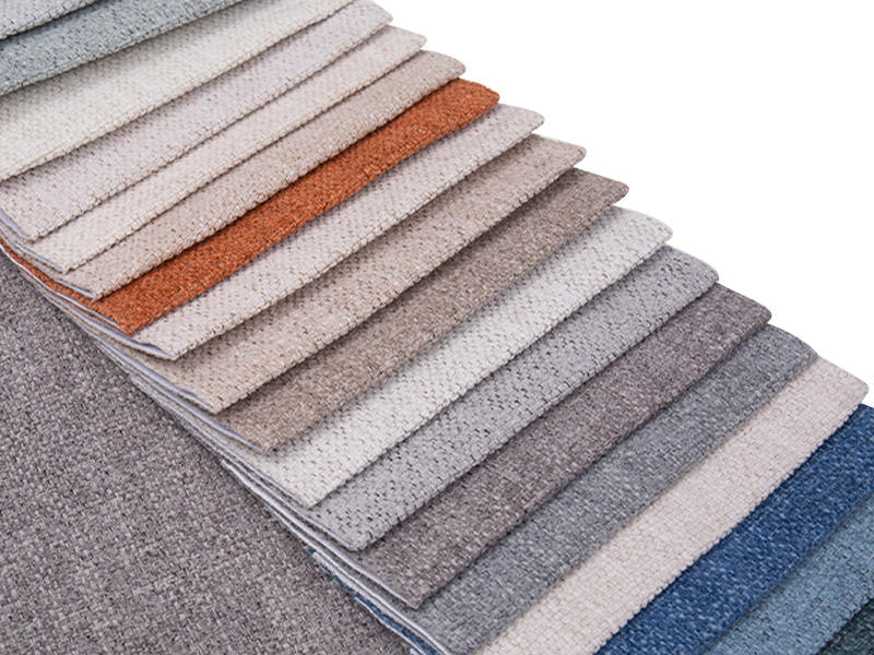 250 - 520GSM Solid Color Chenille bekleding Stof
