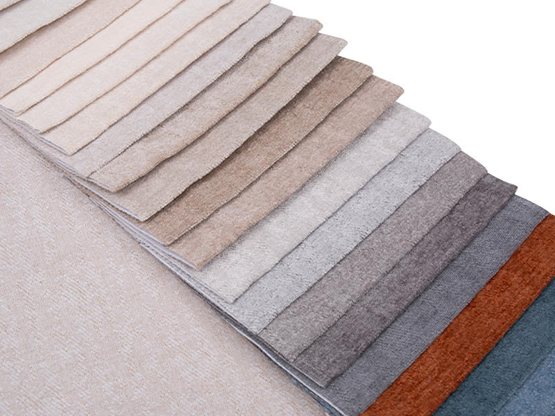 250 - 520GSM Solid Color Chenille bekleding Stof