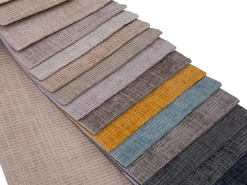 250 - 520GSM Solid Color Chenille bekleding Stof