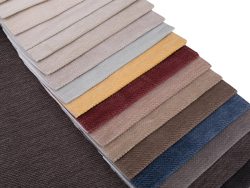 250 - 520GSM Solid Color Chenille bekleding Stof