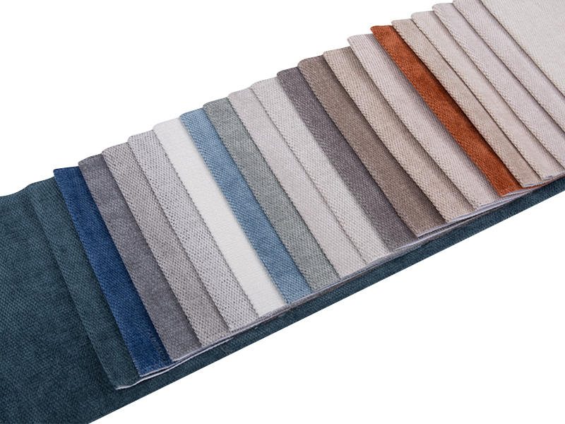 250 - 520GSM Solid Color Chenille bekleding Stof