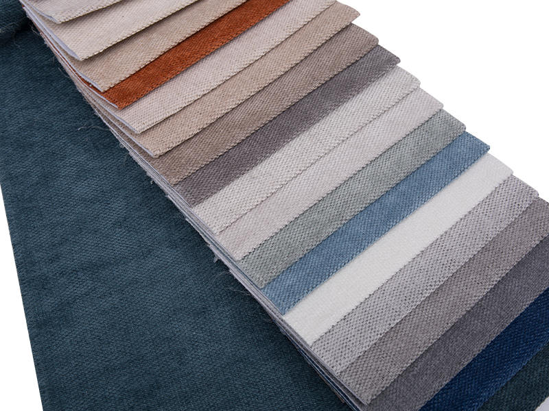 250 - 520GSM Solid Color Chenille bekleding Stof