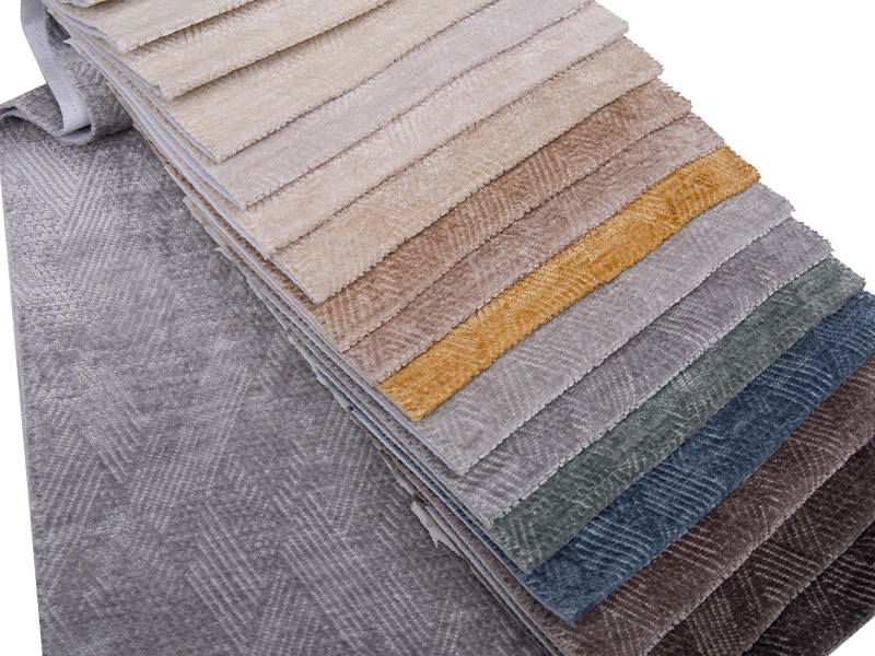 250 - 520GSM Solid Color Chenille bekleding Stof