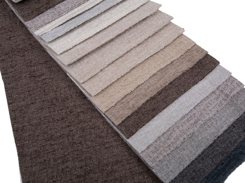 250 - 520GSM Solid Color Chenille bekleding Stof